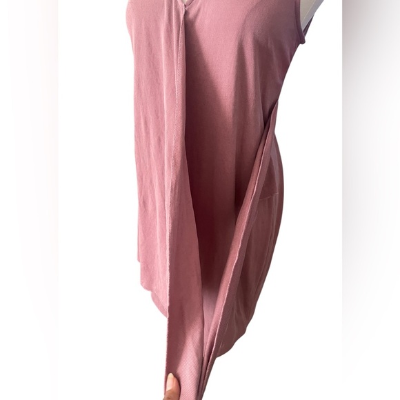 Drew Anthropology Wrap Dress Women Small Mauve Pink Soft Romantic Fairycore Boho - Picture 6 of 7